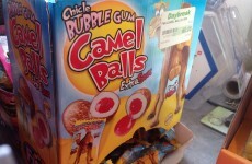 This liquid-filled bubble gum in a Wexford store might put you off your dinner