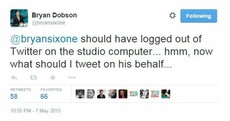 So Bryan Dobson left his Twitter logged on in RTÉ last night…