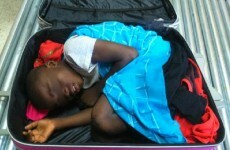 'When they scanned the suitcase, they saw someone inside'