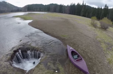 This lake completely disappears once a year