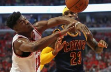 Derrick Rose sinks a buzzer-beater to beat Lebron and the Cavs