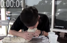 Guy eats giant burrito in under two minutes, world goes WTF