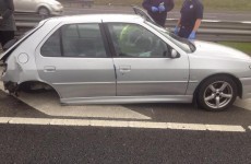 Car parts end up 50 metres from car after bad driving on the M1