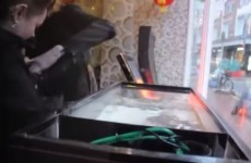 Watch the moment animal rights activists 'liberated' nine lobsters from a Dublin restaurant