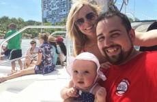 That guy whose lonely holiday went viral got to do it all again with his wife and baby