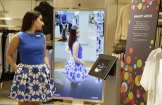 This mirror can tell you what goes with your clothes when you're buying them