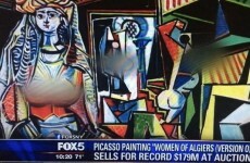 News station blurs out breasts on Picasso painting