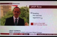 A BBC reporter just accidentally called Nigel Farage a c**t live on air