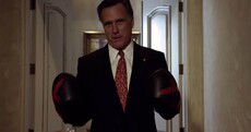Failed presidential candidate Mitt Romney is fighting Evander Holyfield