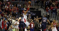 The Washington Wizards' season was literally decided by a fingertip at the buzzer