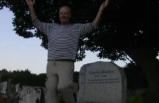 Man (literally) dances on Haughey’s grave to protest FF corruption
