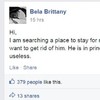 A woman is using the Rent in Dublin Facebook page to get rid of her 'useless' boyfriend