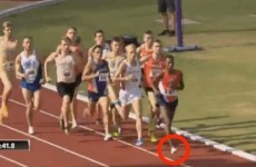 This 1500m runner lost his footwear mid-race and still won