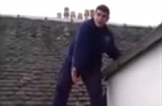 This Scottish man got stuck on a roof, and he's not at all happy about it