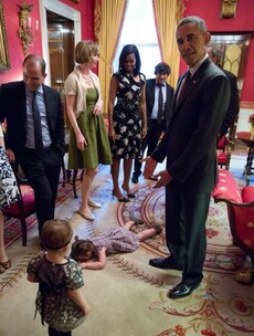 This toddler threw a fit in front of President Obama
