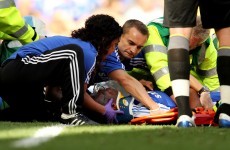Drogba hospitalised after sickening collision (Video)