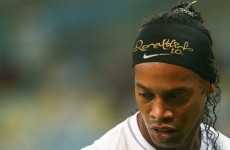 Ronaldinho throws tantrum at substitution