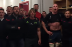 Paul O'Connell leads the victorious Munster dressing room for 'Stand Up And Fight'