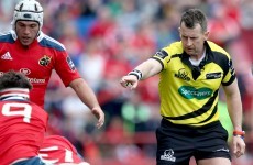 Munster and Glasgow will have the world's best referee in charge of their Pro12 title tilt
