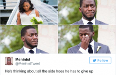 This guy had the perfect response when his wedding photo was turned into a meme