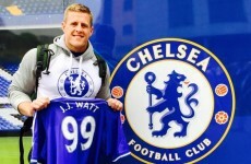 Now six-foot-five and 290lbs, Chelsea fan JJ Watt was told he was "too small" for the NFL