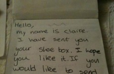 This Galway woman sent away a charity shoebox and received a thank you note 16 years later