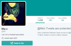 Spare a thought for the woman who owns the @fifa Twitter account