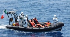 Watch: 200 migrants rescued by Irish Naval ship LÉ Eithne off Libyan coast