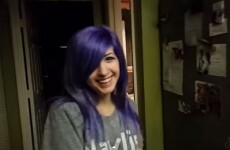 This girl's colour changing hair is tripping everyone out