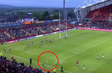 We could watch Ian Madigan's drop goal conversion over and over and over again