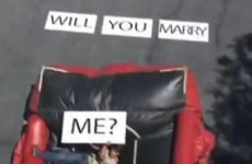 Don't try this wedding proposal at home...