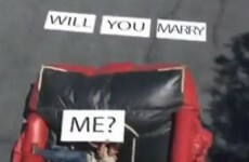 Don't try this wedding proposal at home...