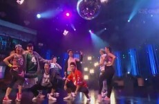 George Hook grabbed his crotch during a hip-hop routine on The Late Late Show