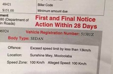 Er, there's something seriously wrong with this speeding ticket