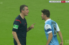 German referee is a bad-ass mutha' who don't take no crap off of nobody