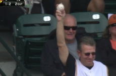 A dead sound Pirates fan threw his ball to a girl and her reaction would melt a heart of stone