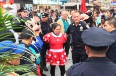 Minnie Mouse and Hello Kitty were just arrested for getting into a scrap