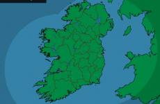 There's not a drop of rain across the country right now...it might even touch 20°C