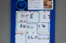 An Post managed to deliver this word puzzle to an RTÉ DJ