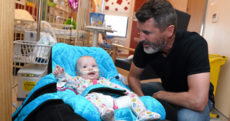 Martin O'Neill and Roy Keane took time out from Scotland preparations to visit Temple Street yesterday