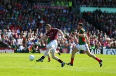Gary Sice leaves Tom Parsons on his backside for one of the goals of the championship so far
