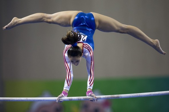 Outcry after top gymnast criticised over her genitalia in 'revealing' outfit