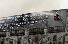 Blaze ravages 19th century French cathedral
