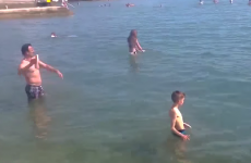 Ah lads, that isn't how you throw a frisbee