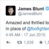 James Blunt excellently trolled disappointed Foo Fighters fans this morning