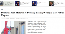 The New York Times says it never intended to blame victims of the Berkeley tragedy