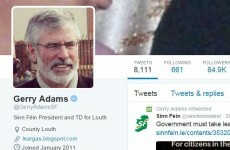 Gerry Adams is winning at Twitter