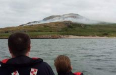 Air Corps helicopter used to drop water on Ireland's Eye gorse fire