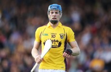 Jack Guiney hit 4-5 in a club match last night but won't play for Wexford this weekend