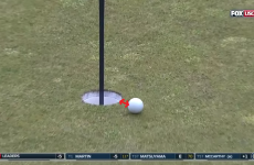 Game of inches! Rickie Fowler came disgustingly close to a hole-in-one on a par-four